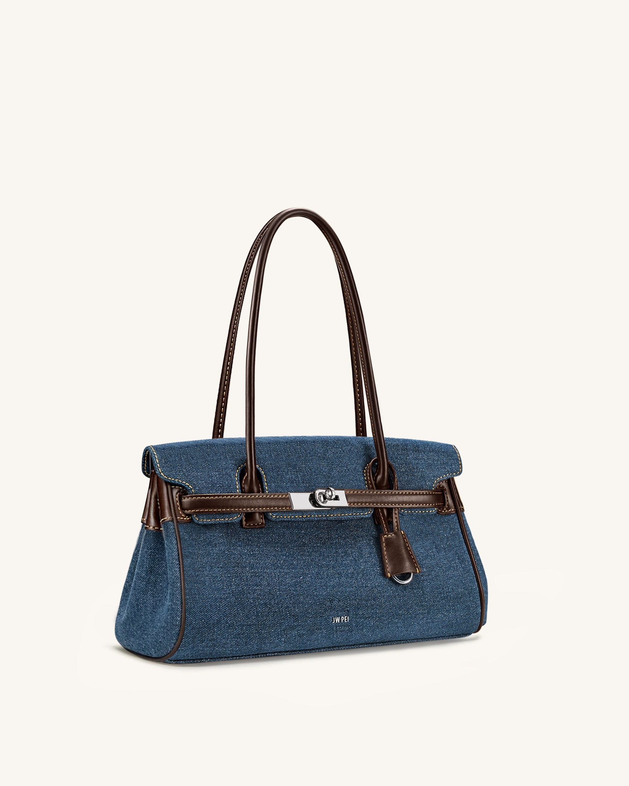 Yara Sac à bandoulière en denim - Bleu – Image 2