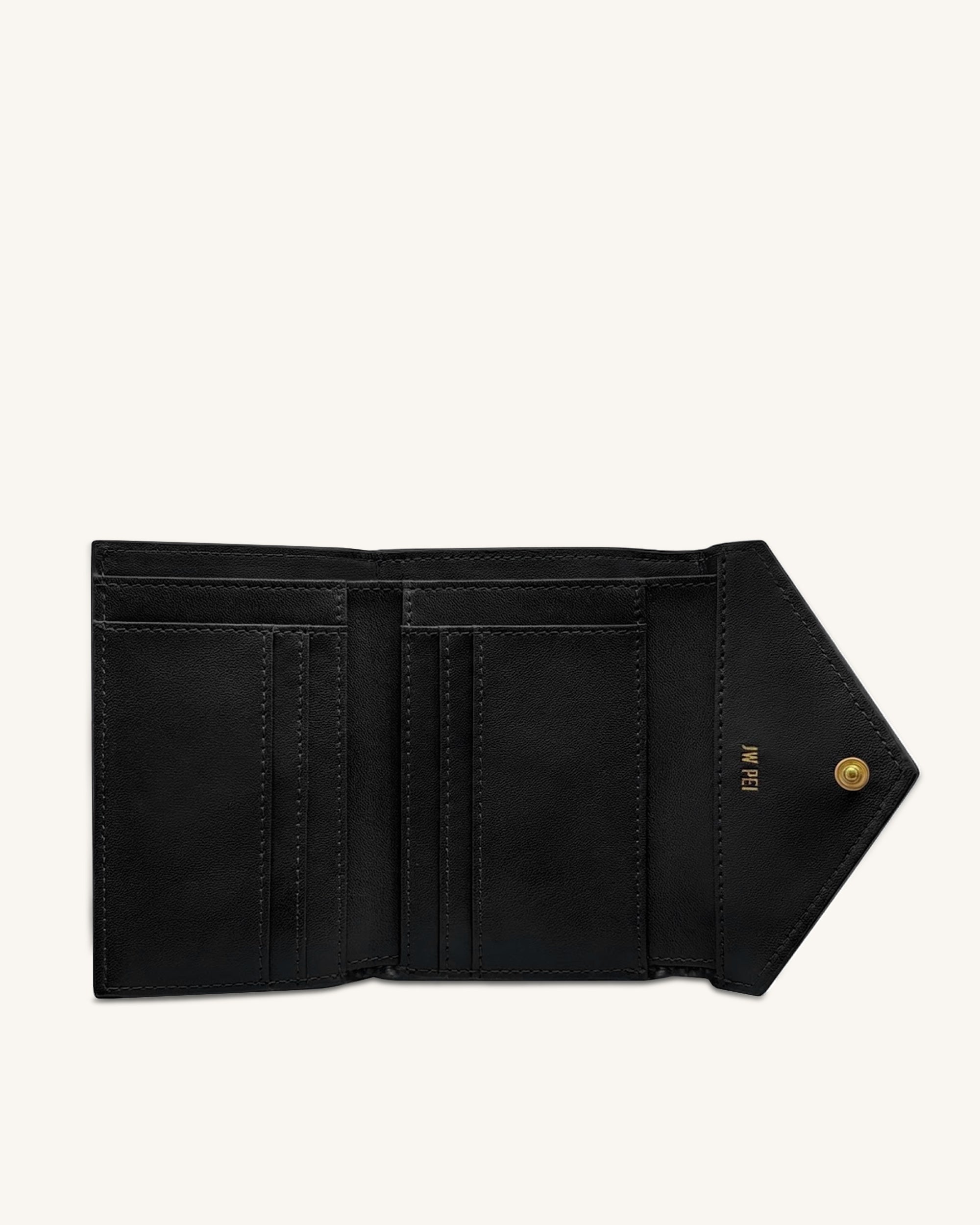 Celeste Portefeuille enveloppe texturé tissé - Noir – Image 3
