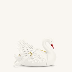 Alani Sac bandoulière en forme de cygne - Blanc