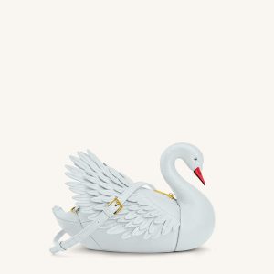 Alani Sac bandoulière en forme de cygne - Bleu clair
