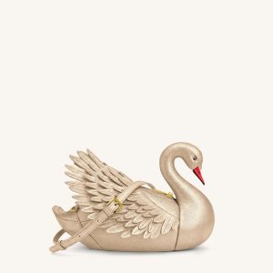 Alani Sac bandoulière en forme de cygne - Doré