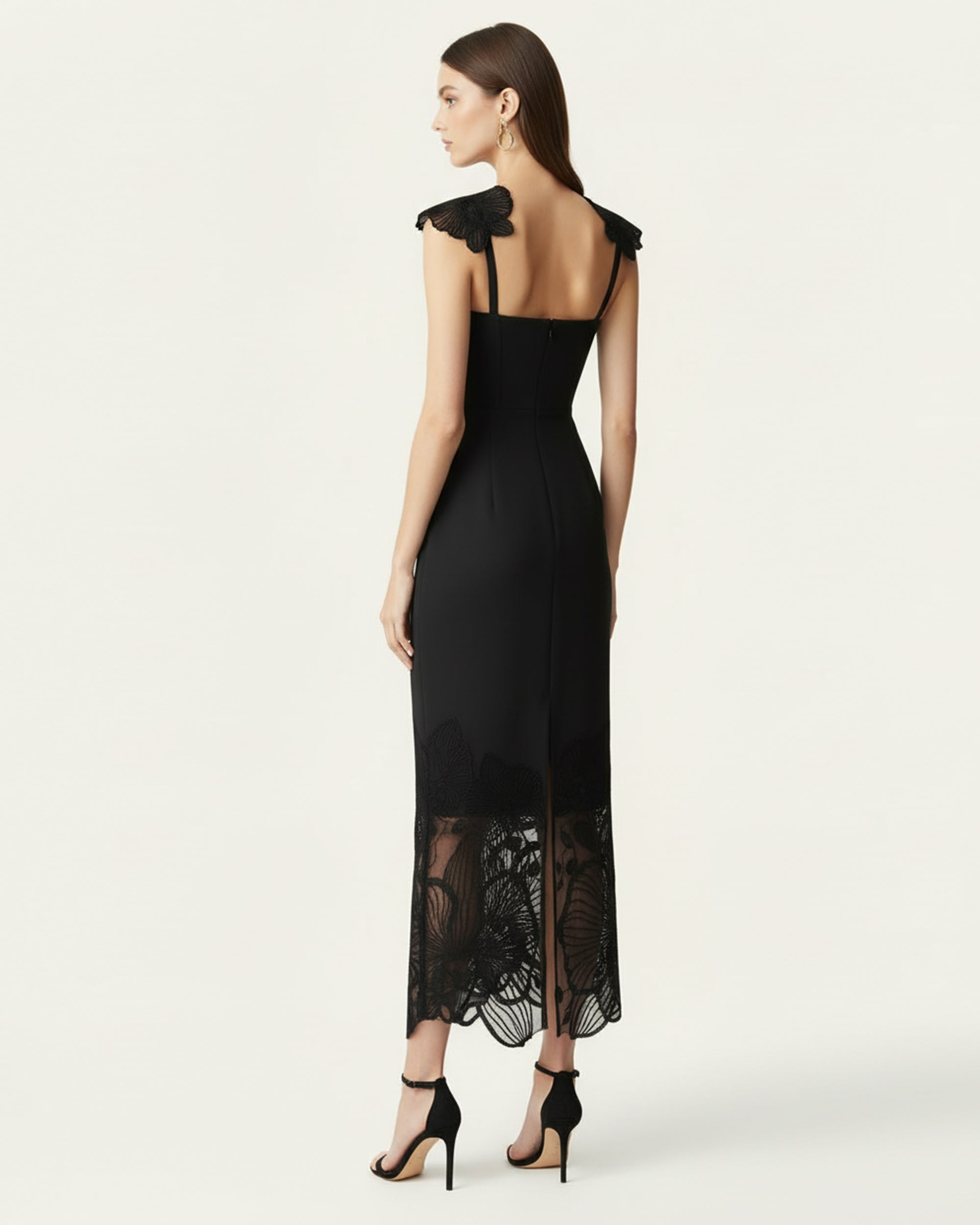 Orchid Robe corset brodée - Noir – Image 2