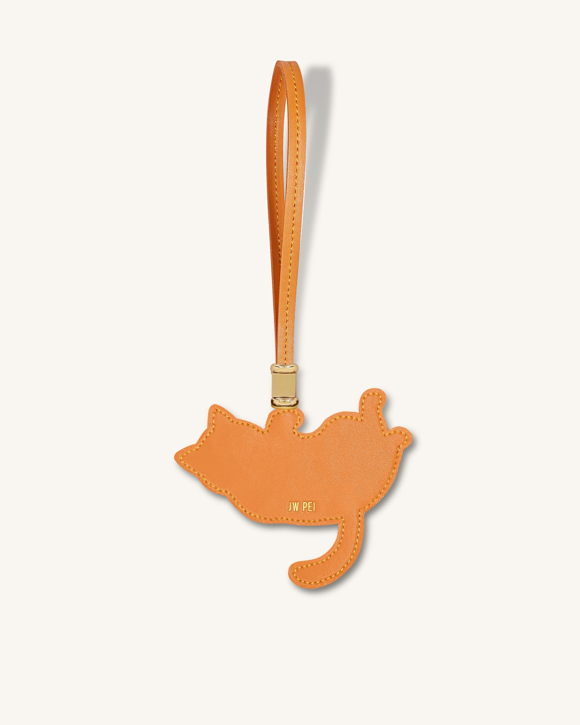 Breloque sac chaton espiègle - Orange – Image 4