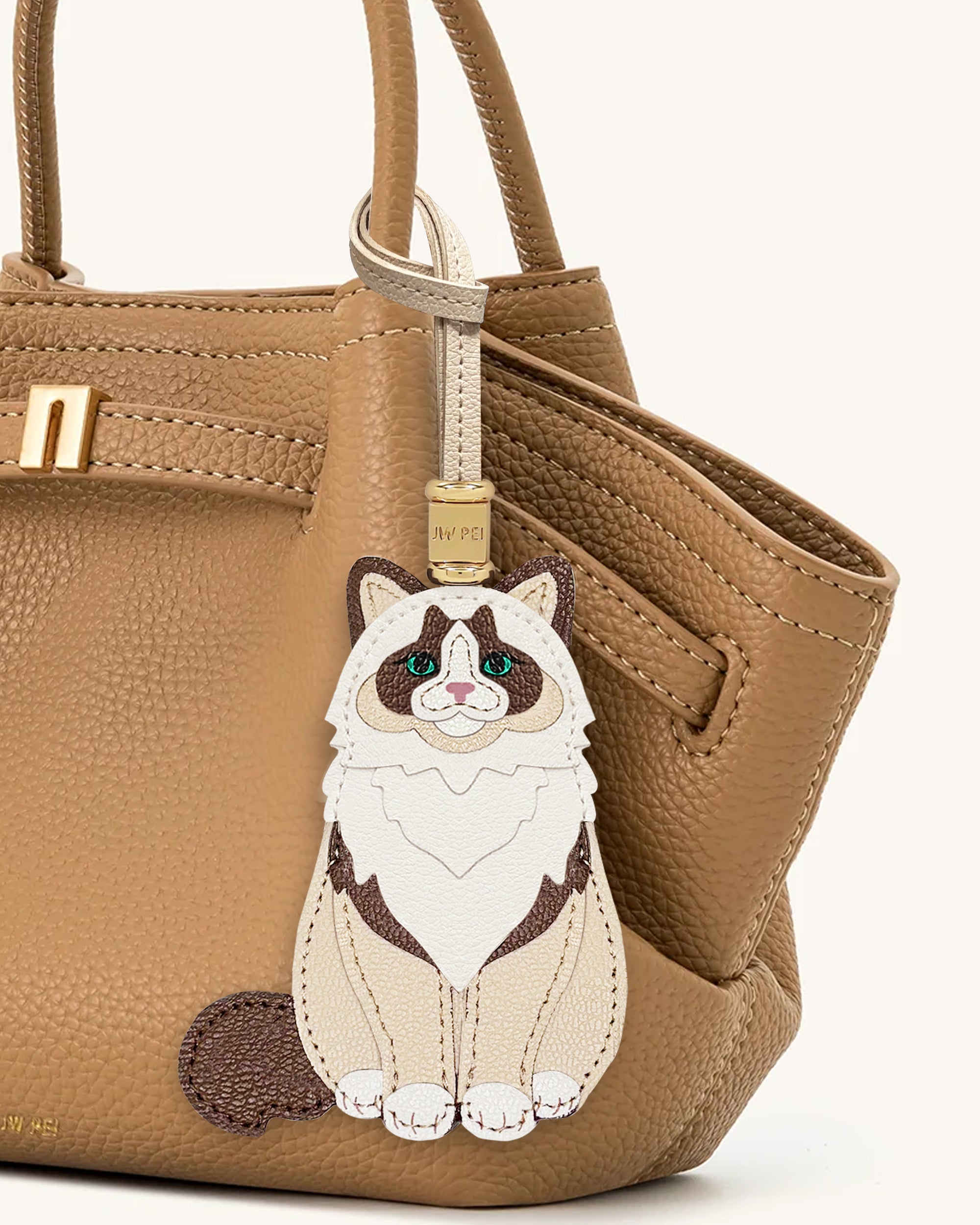 Breloque sac chat Ragdoll - Beige – Image 2
