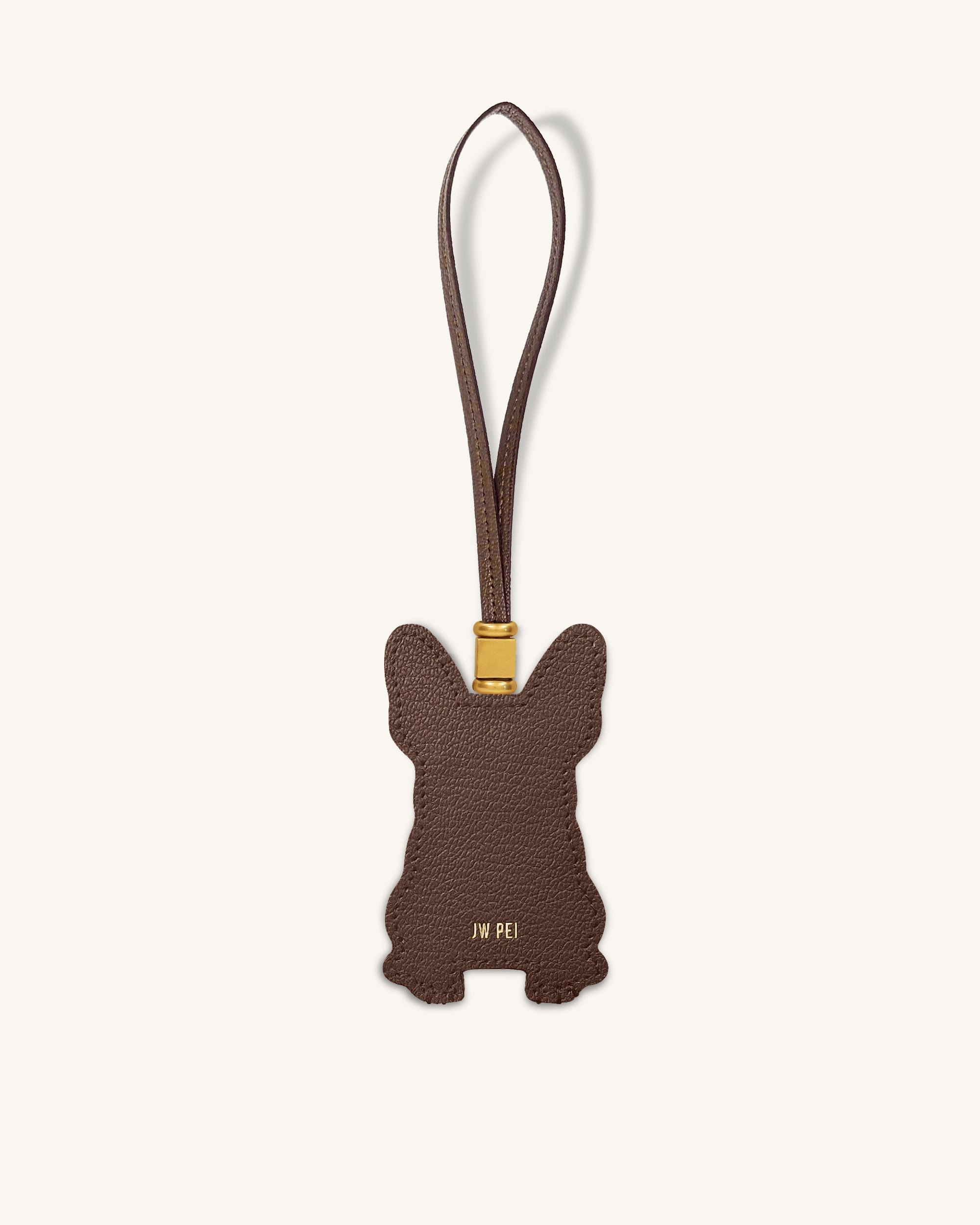 Breloque sac bouledogue français - Marron – Image 4