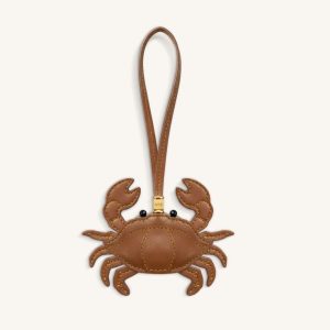 Breloque sac crabe - Marron