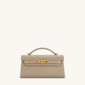 Sac à main supérieur Noor - Brun taupe