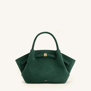 Mini sac cabas en similicuir Hana - Vert forêt