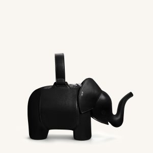 Claire Sac à main en forme d'éléphant - Noir