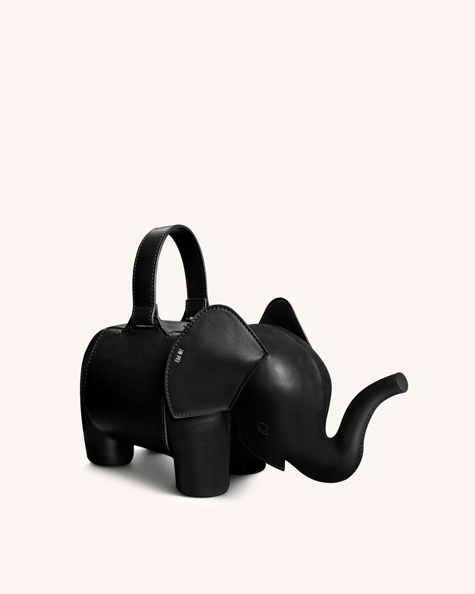 Claire Sac à main en forme d'éléphant - Noir – Image 2