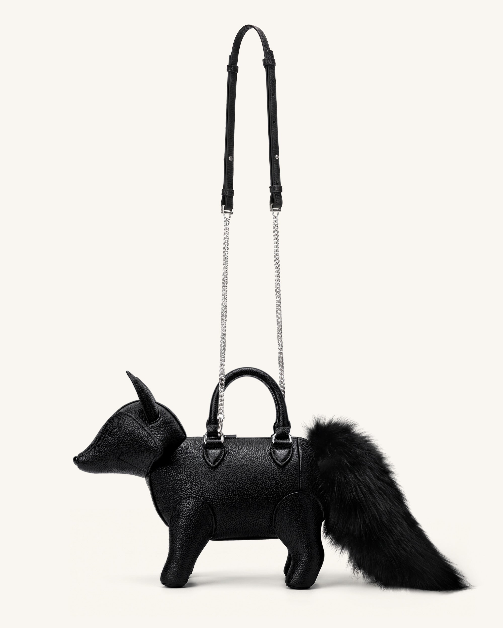 Kai Sac à poignée supérieure en forme de renard - Noir – Image 2