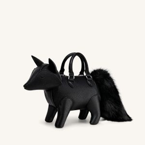 Kai Sac à poignée supérieure en forme de renard - Noir