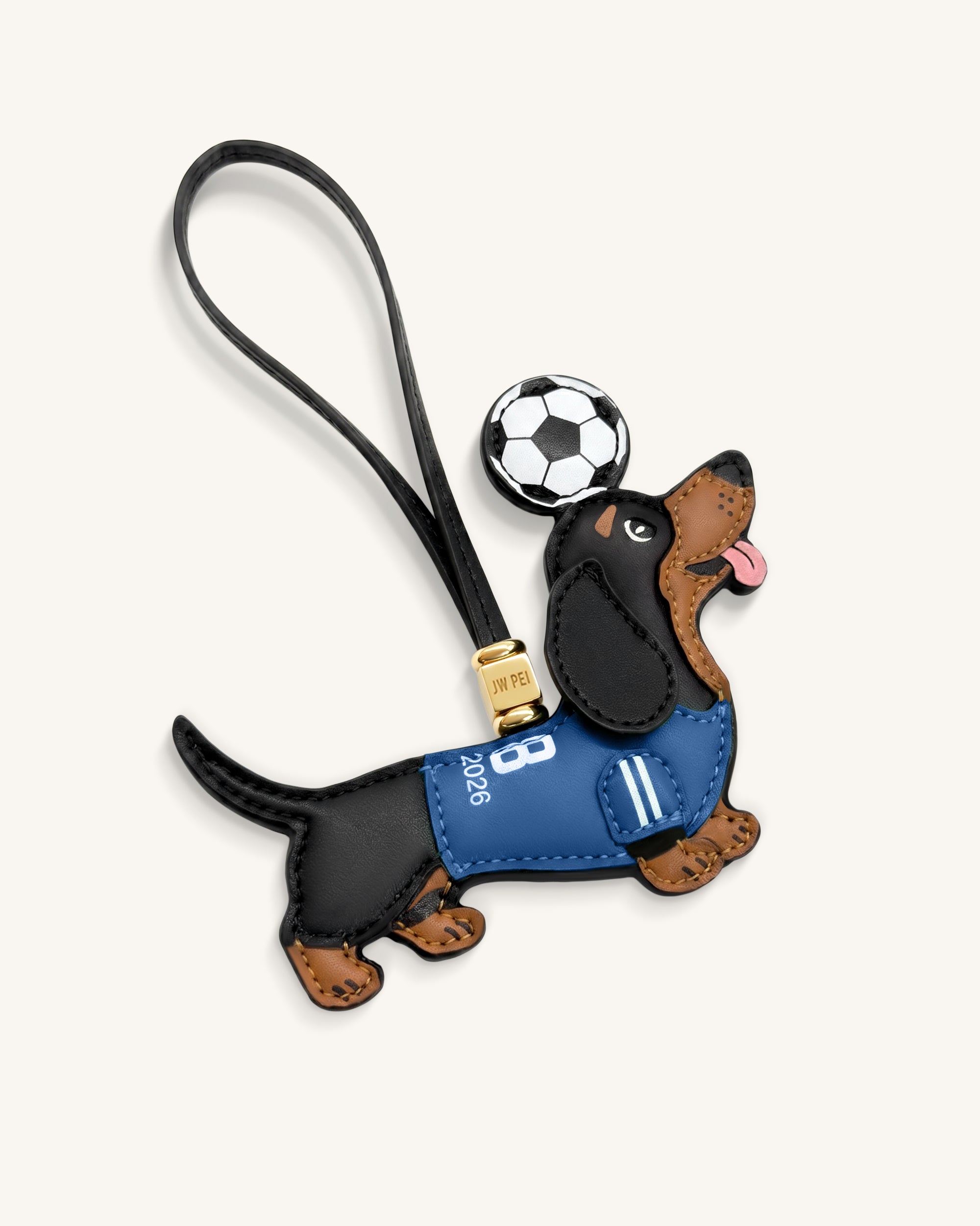 Breloque Sac Maillot de Foot Teckel Coupe du Monde - Bleu – Image 3