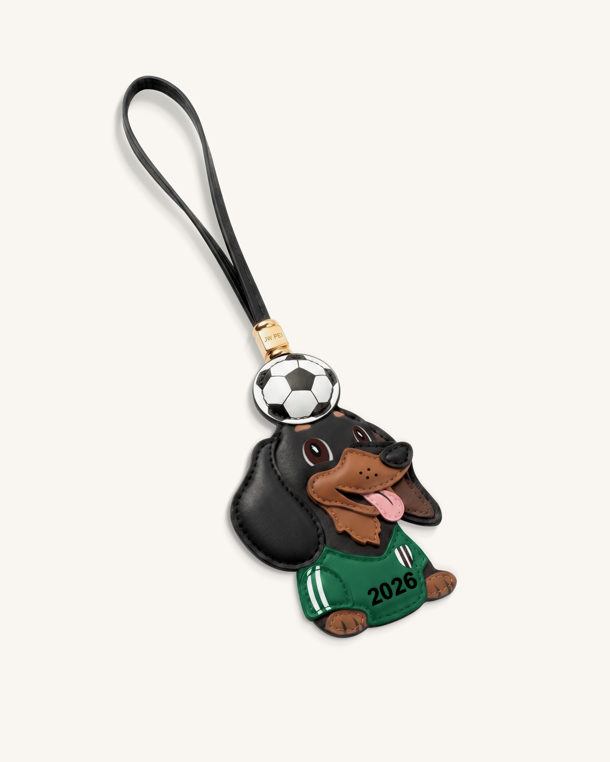 Breloque Sac Ballon de Foot Teckel Coupe du Monde - Vert – Image 3