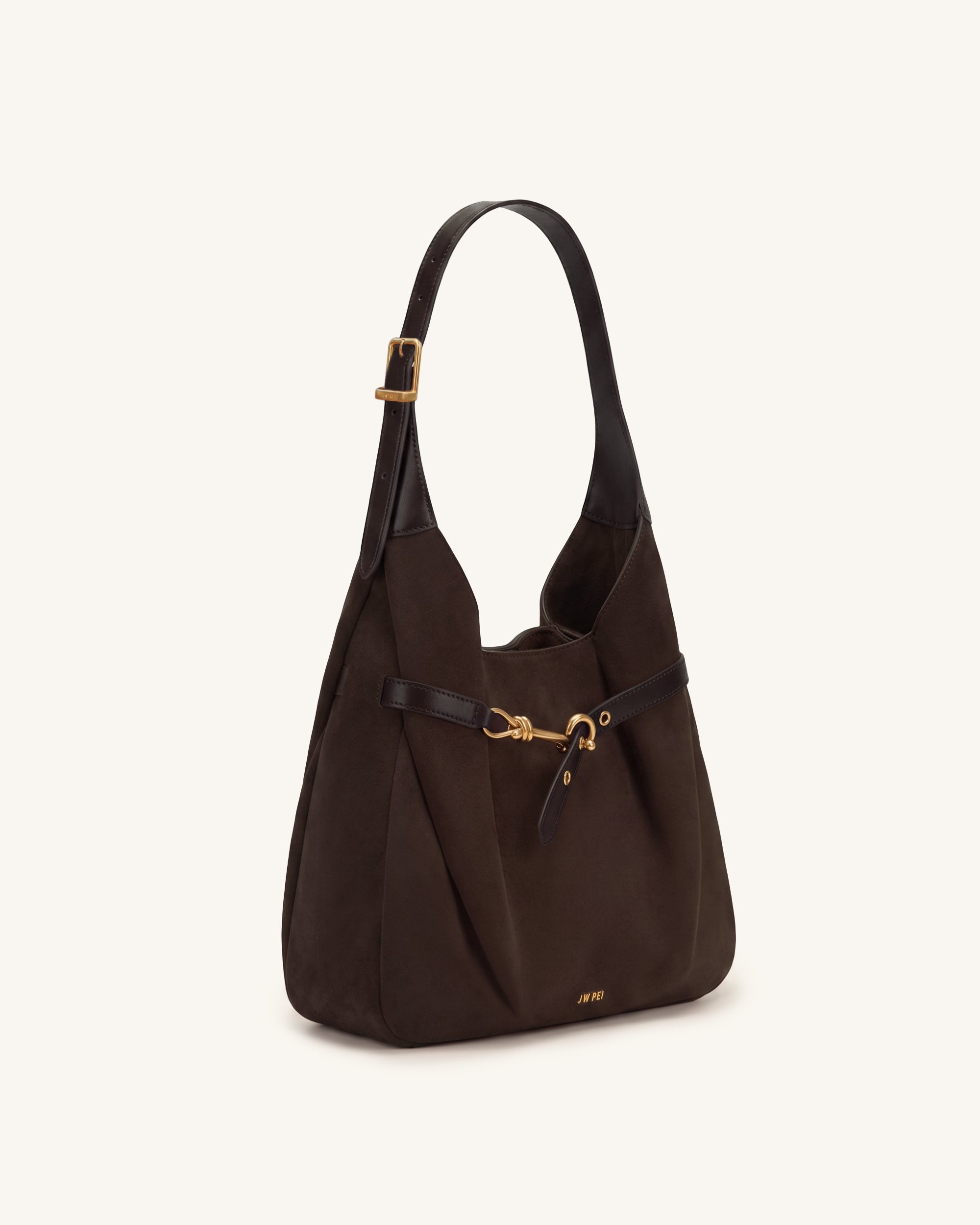 Alina Sac hobo en faux suède - Marron chocolat – Image 2