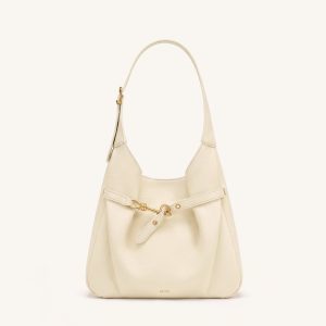 Alina Sac hobo grainé - Blanc