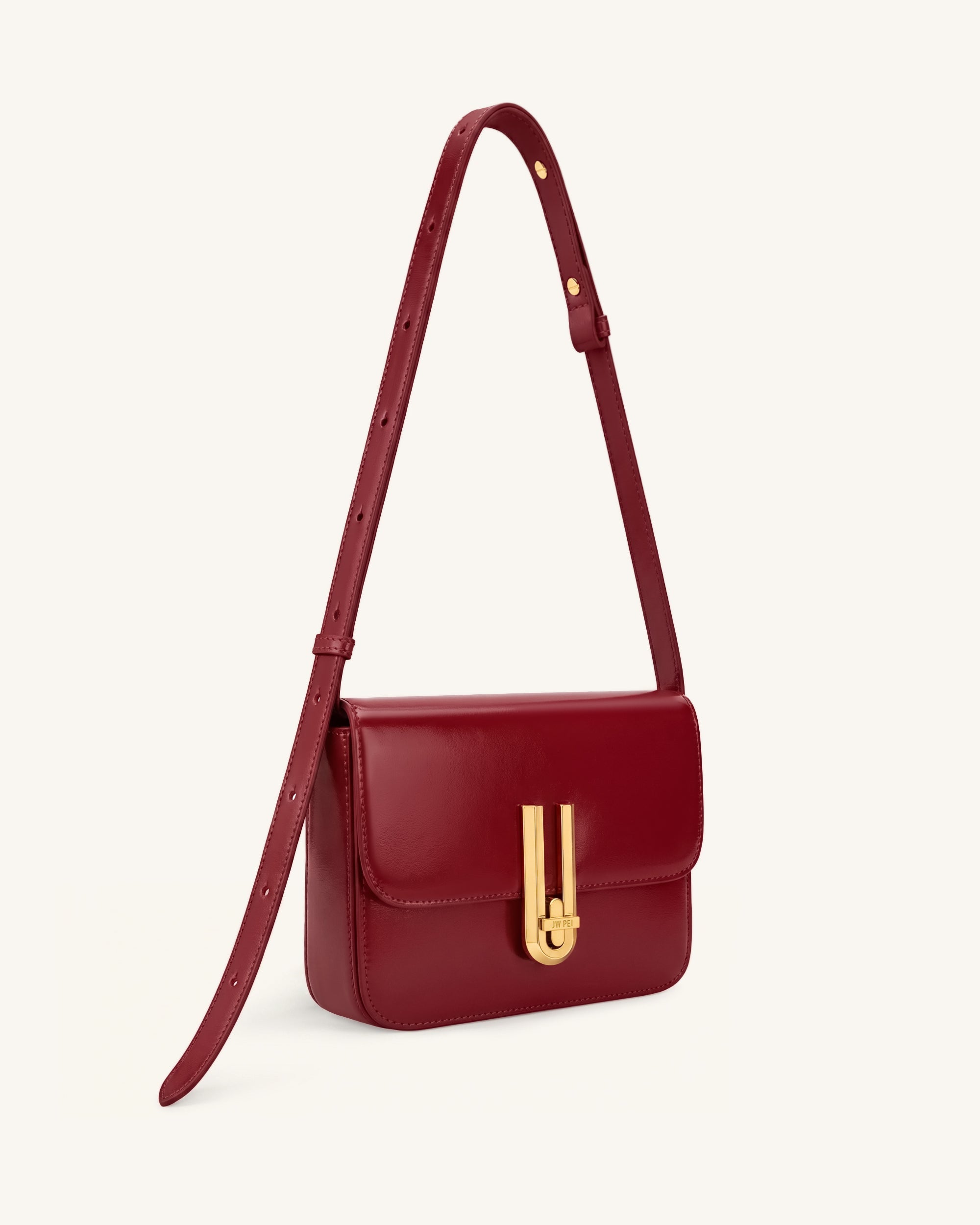 Evania Sac porté épaule à fermoir - Rouge – Image 2