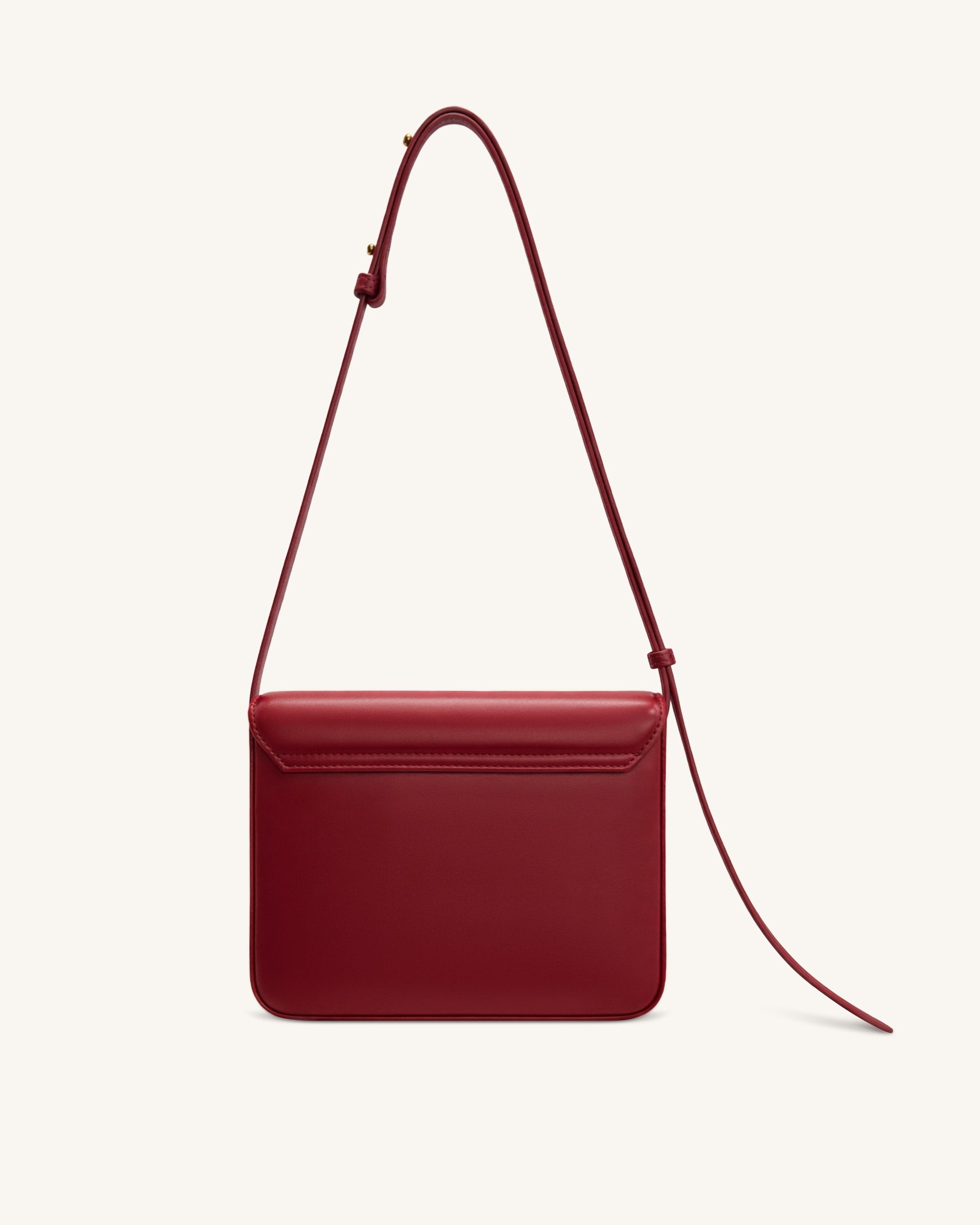 Evania Sac porté épaule à fermoir - Rouge – Image 3
