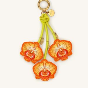 Breloque de sac Orchid - Orange vif