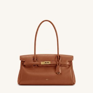 Yara Sac porté épaule - Marron café au lait