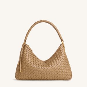 Lorena Sac à bandoulière tissé - Camel