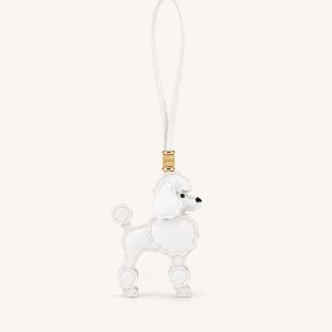 Bijou de sac Caniche - Blanc