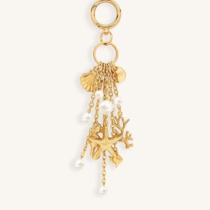 Breloque sac fausse perle Ocean Creature - Doré
