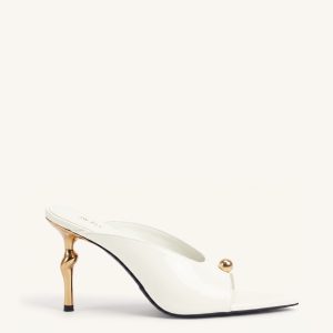 Noemi Mules à talons à bout pointu - Blanc