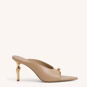 Noemi Mules à talons à bout pointu - Kaki