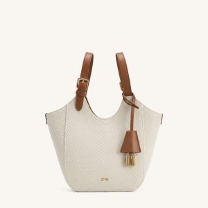 Ines Sac cabas avec cadenas - Toile marron