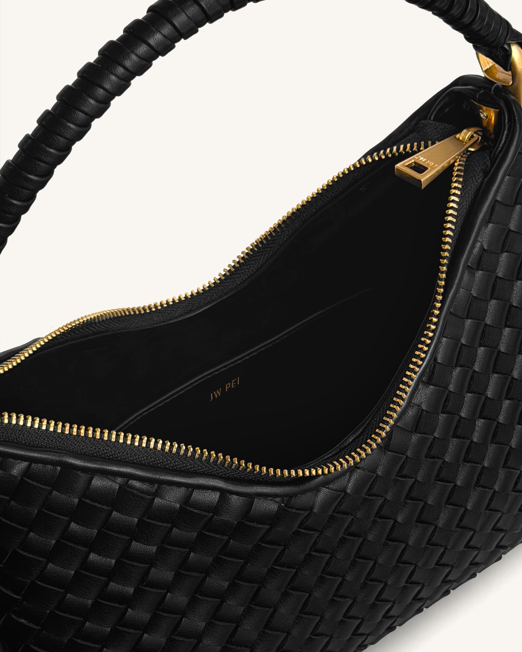 Lorena Sac bandoulière tressé - Noir – Image 4