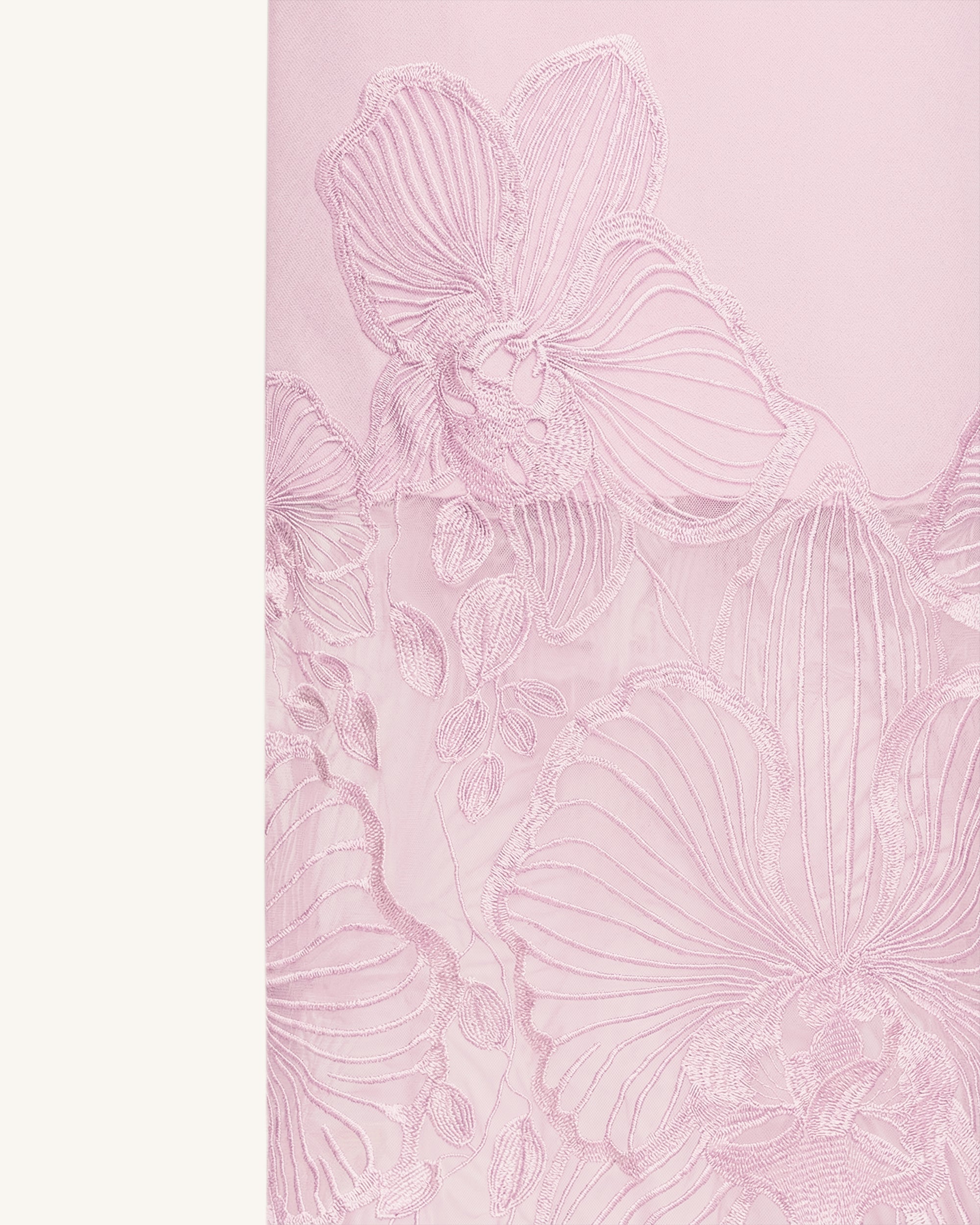 Orchid Robe corset brodée - Vieux rose – Image 6