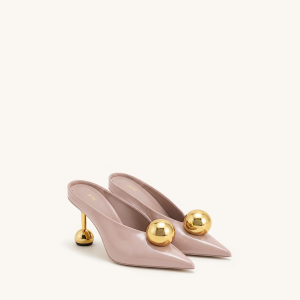 Mules à talon Sofia - Rose poudré