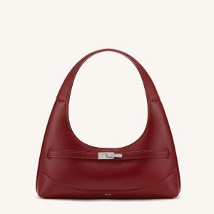 Noelle Sac porté épaule ceinturé - Bordeaux foncé