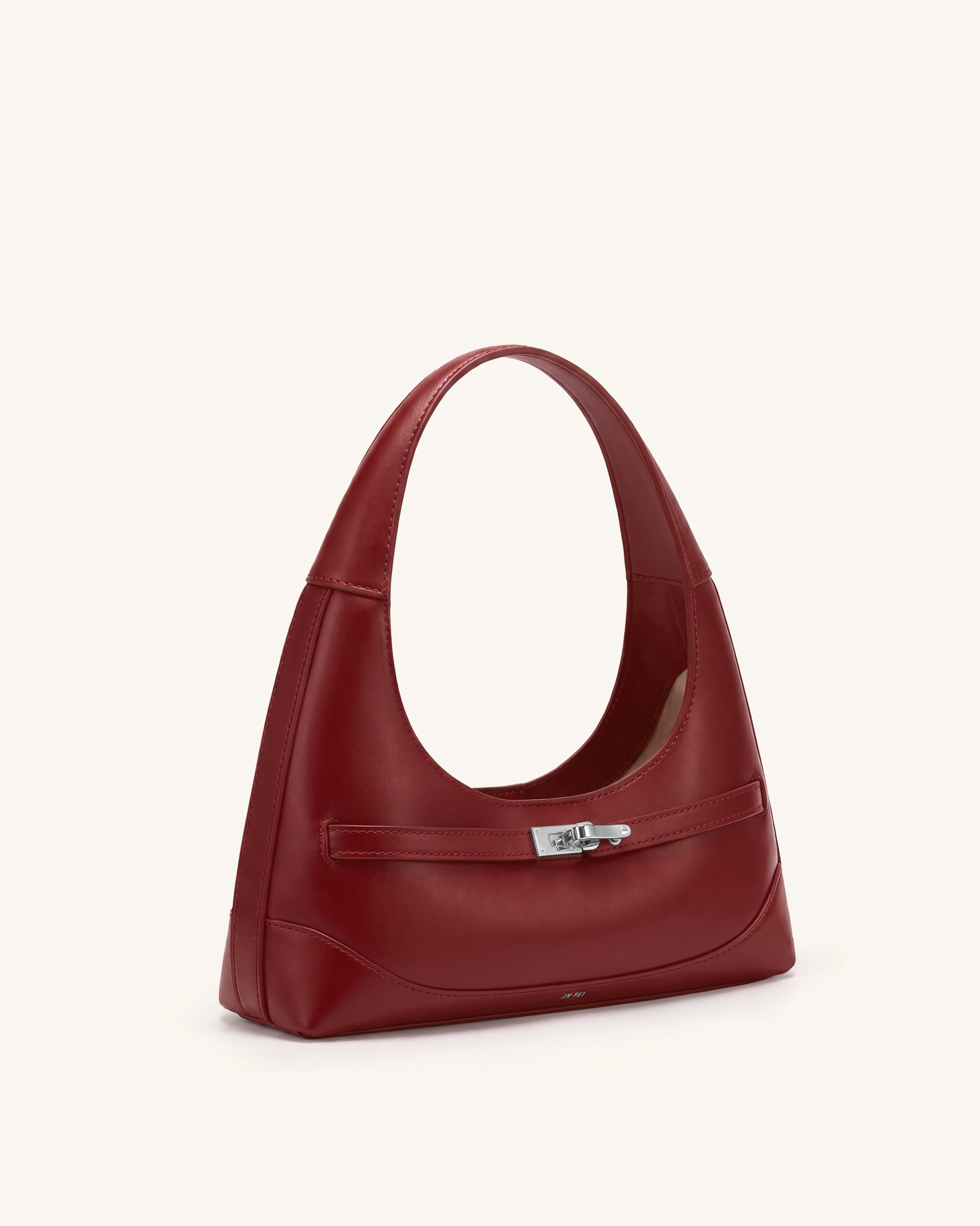 Noelle Sac porté épaule ceinturé - Bordeaux foncé – Image 2