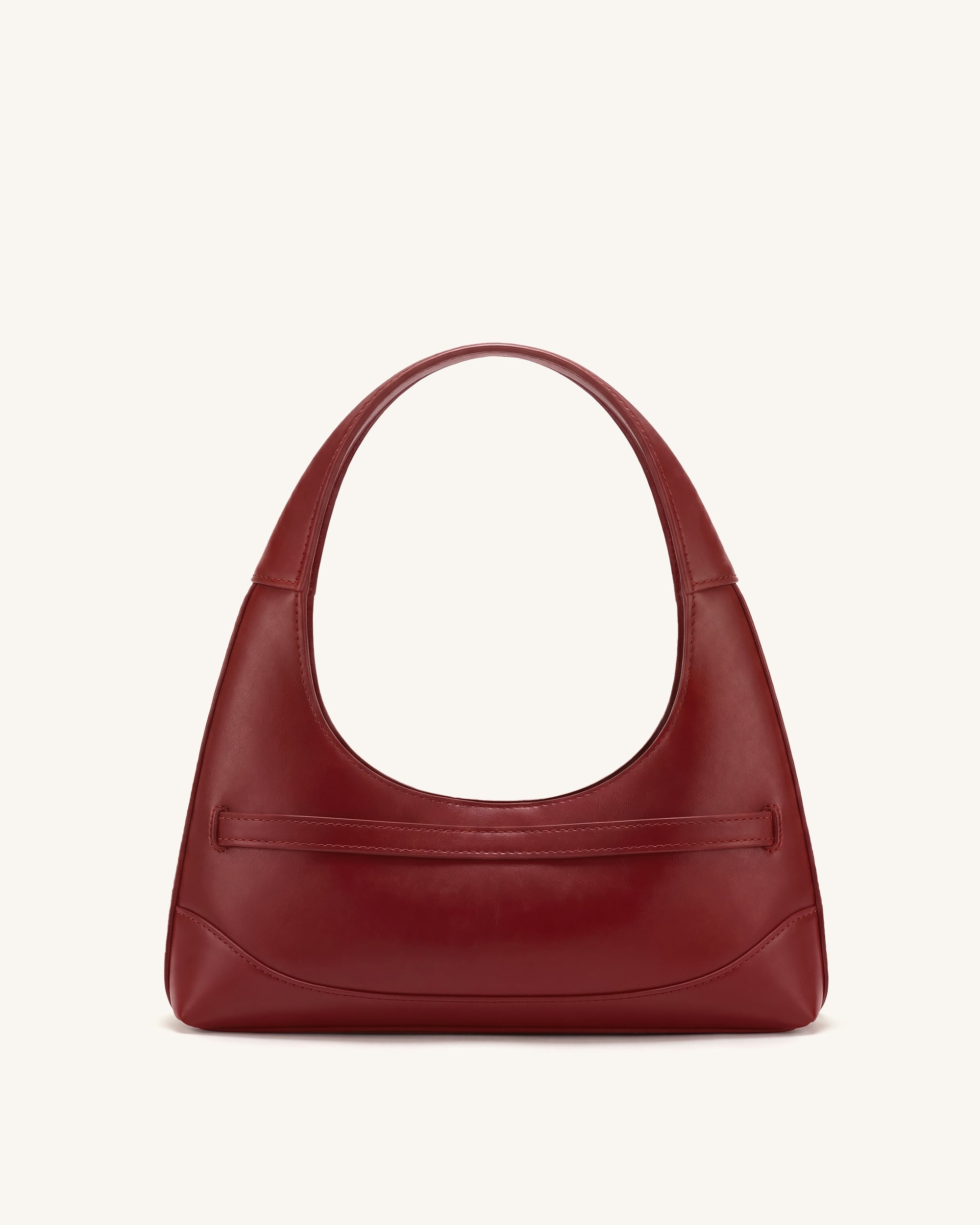 Noelle Sac porté épaule ceinturé - Bordeaux foncé – Image 3