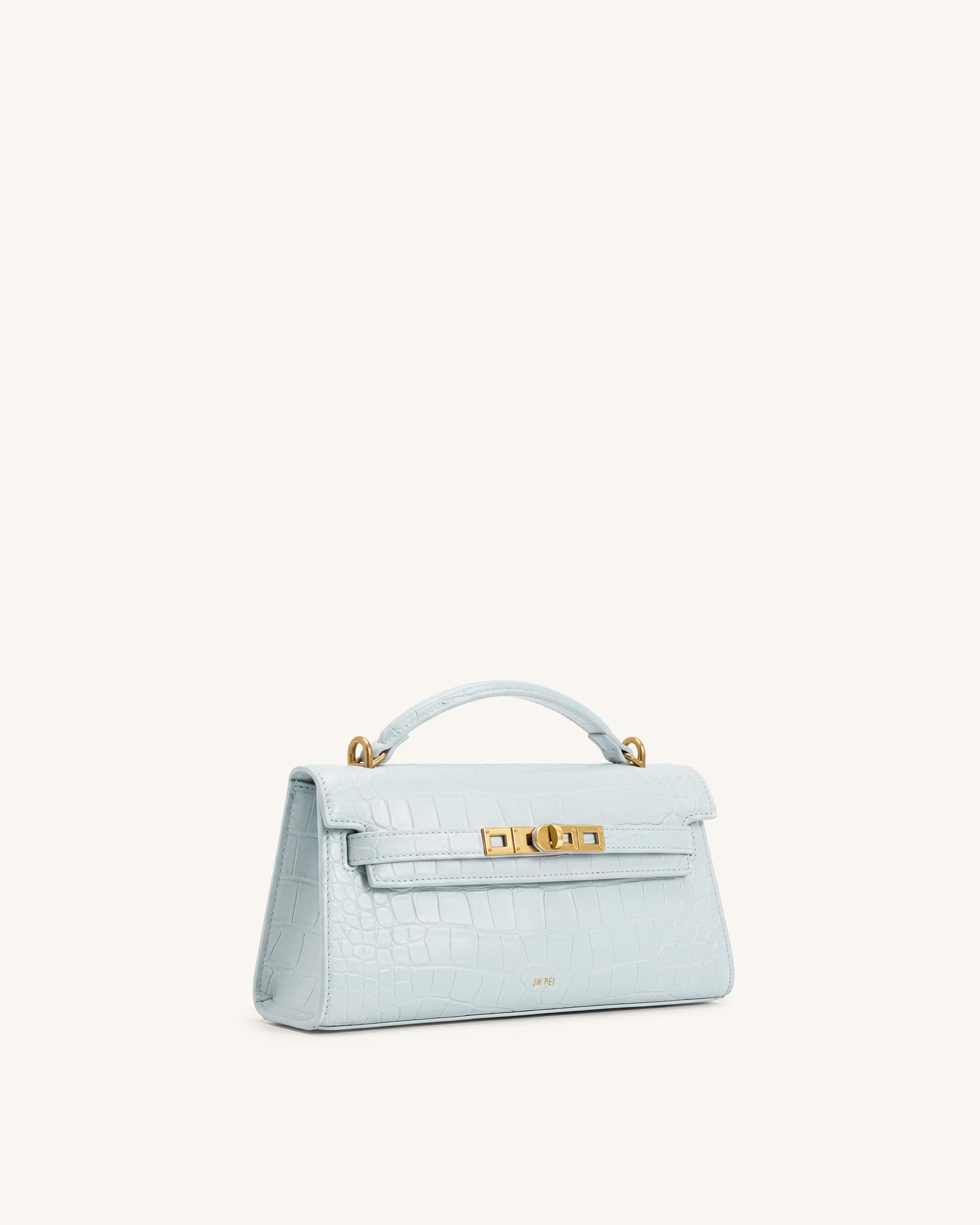 Sac à main supérieur Noor - Crocodile bleu – Image 2