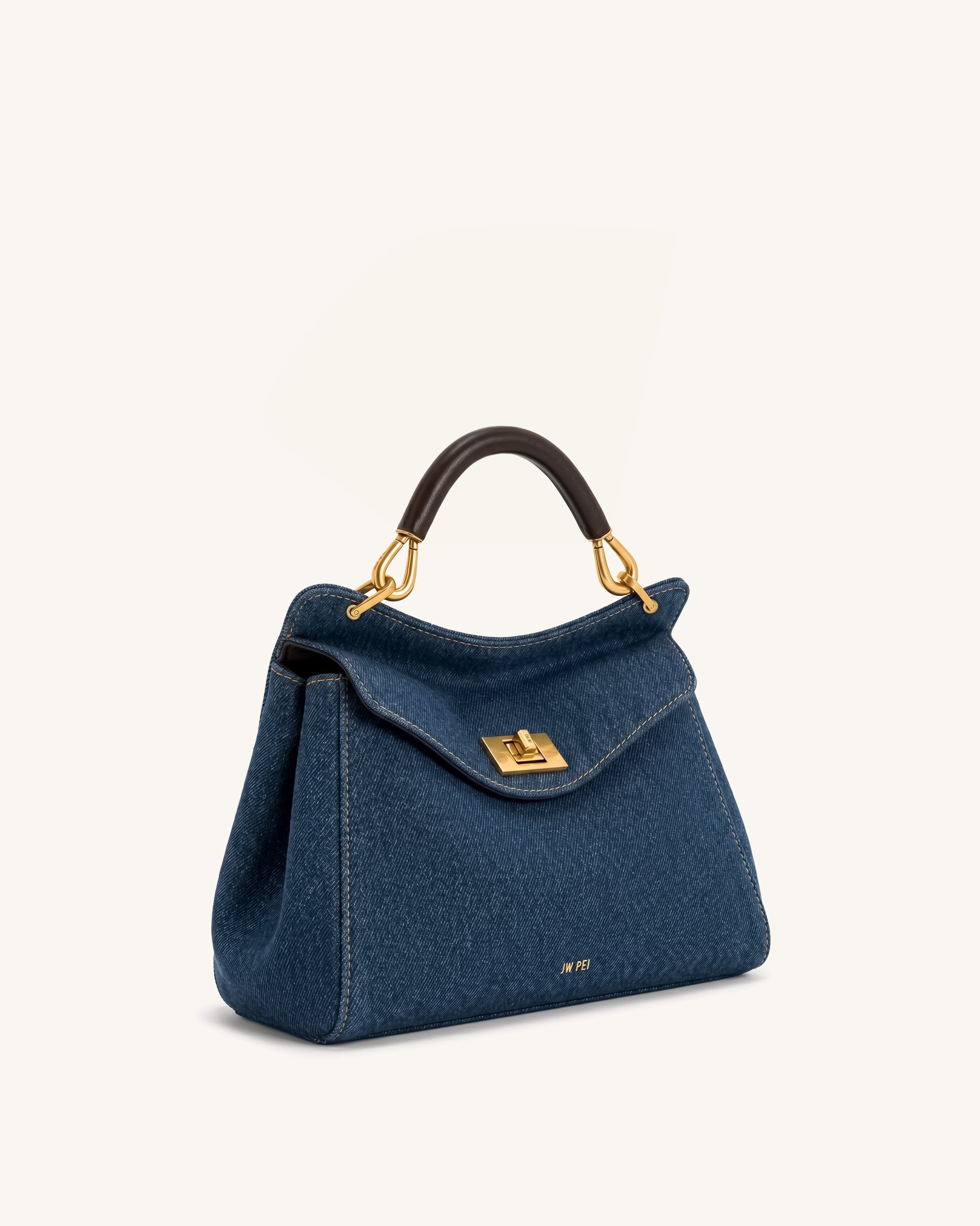 Lucia Sac à Main Classique - Denim Bleu – Image 2