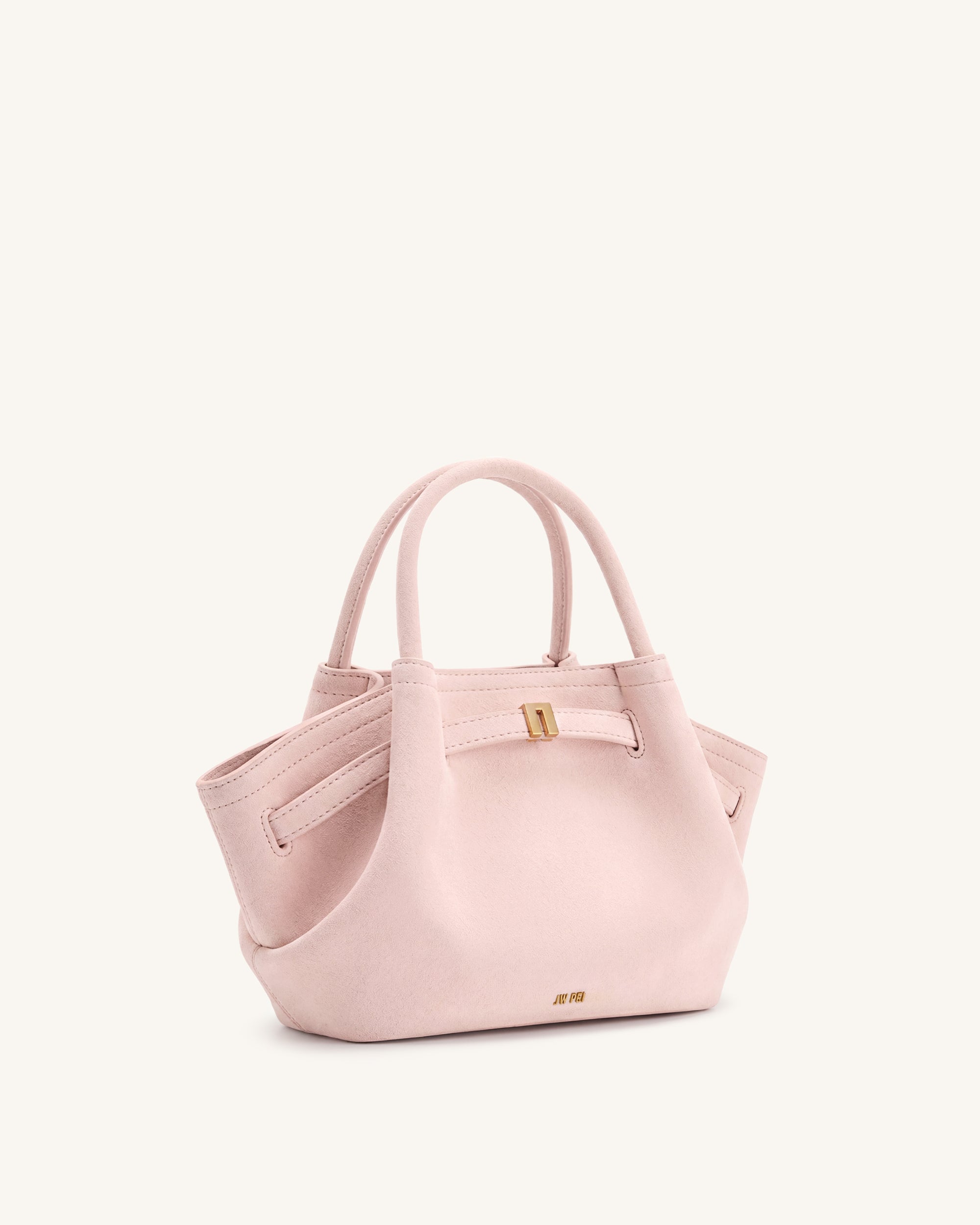 Mini sac cabas en similicuir Hana - Rose – Image 2