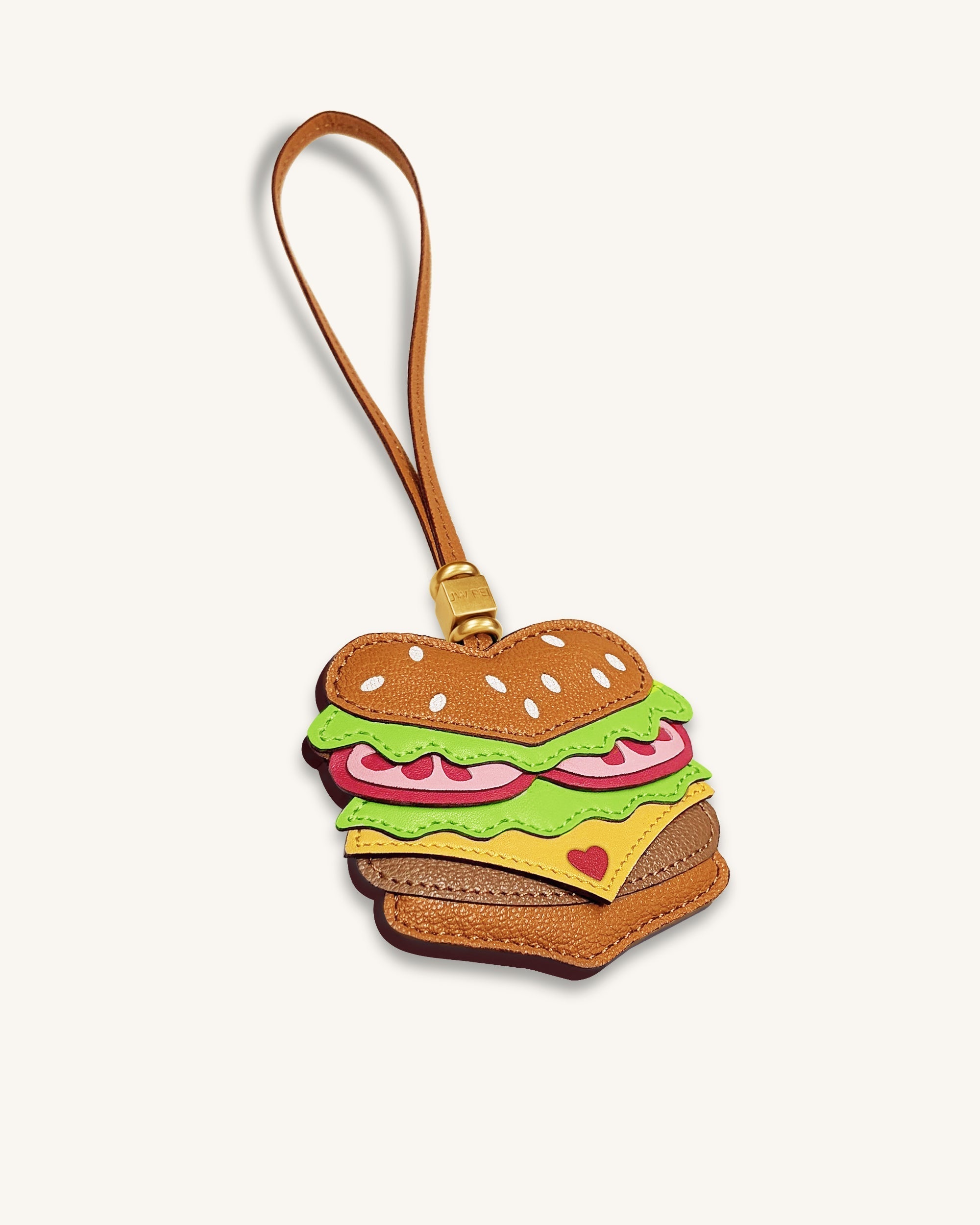 Breloque sac Burger - Marron – Image 3