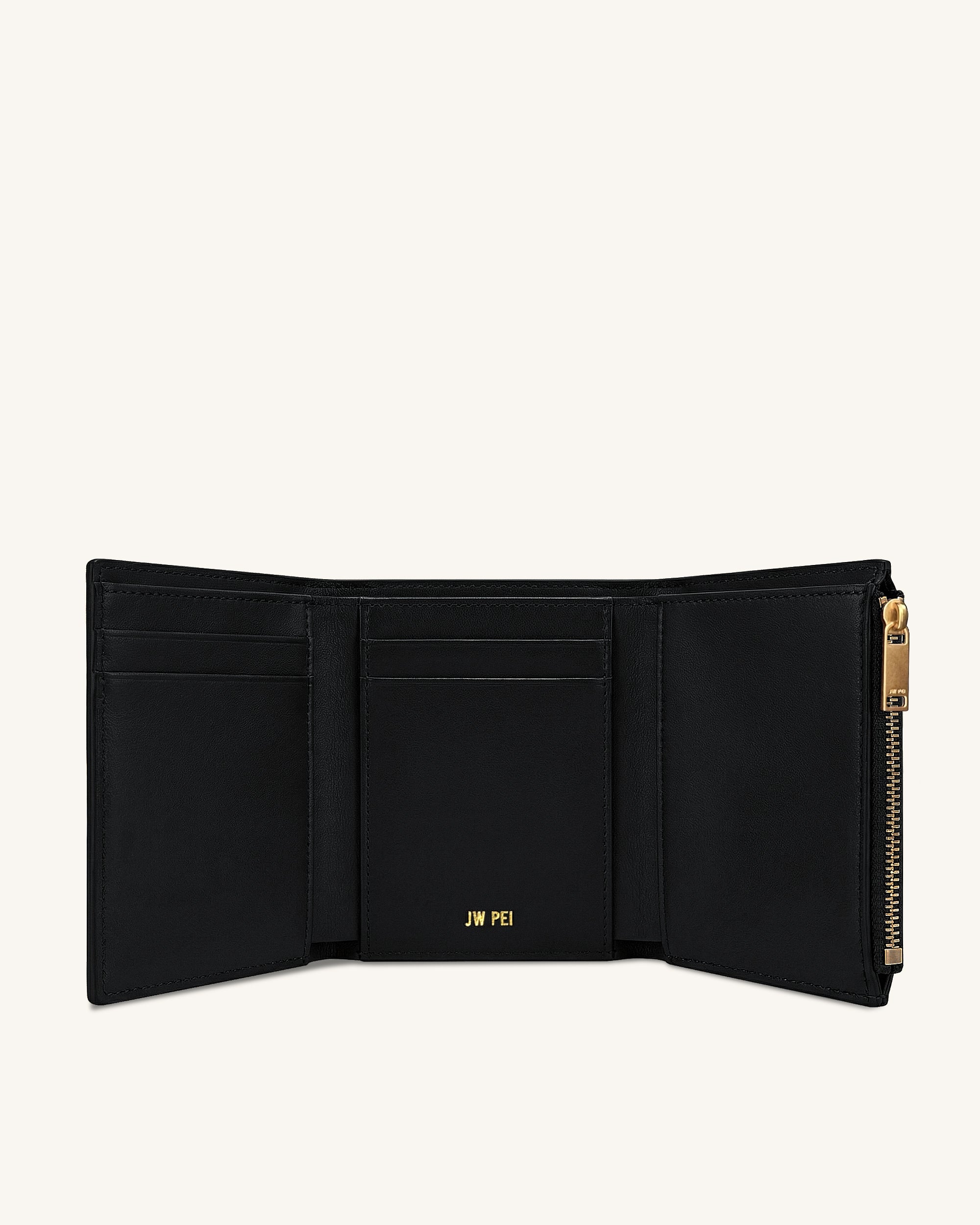 Hana Portefeuille avec détails métalliques - Noir – Image 3