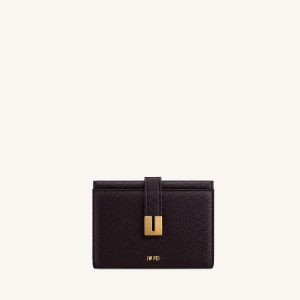Hana Portefeuille avec détails métalliques - Marron foncé