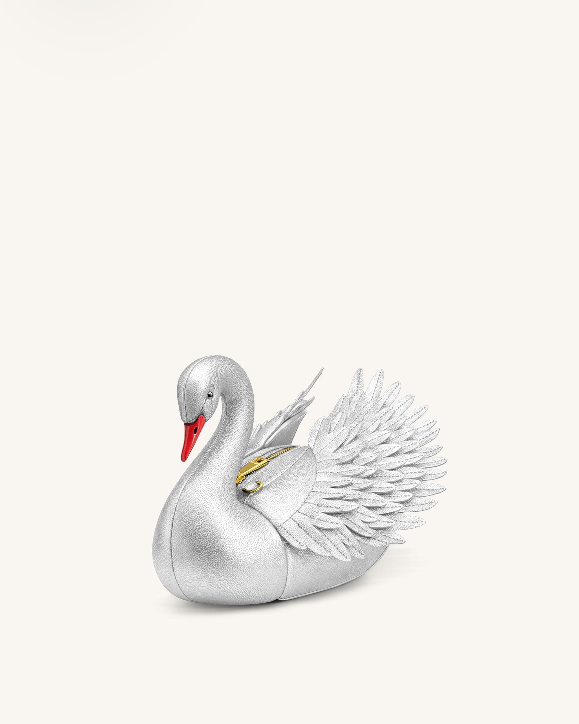 Alani Sac bandoulière en forme de cygne - Argenté – Image 2