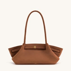 Hana Sac cabas large en faux daim - Marron