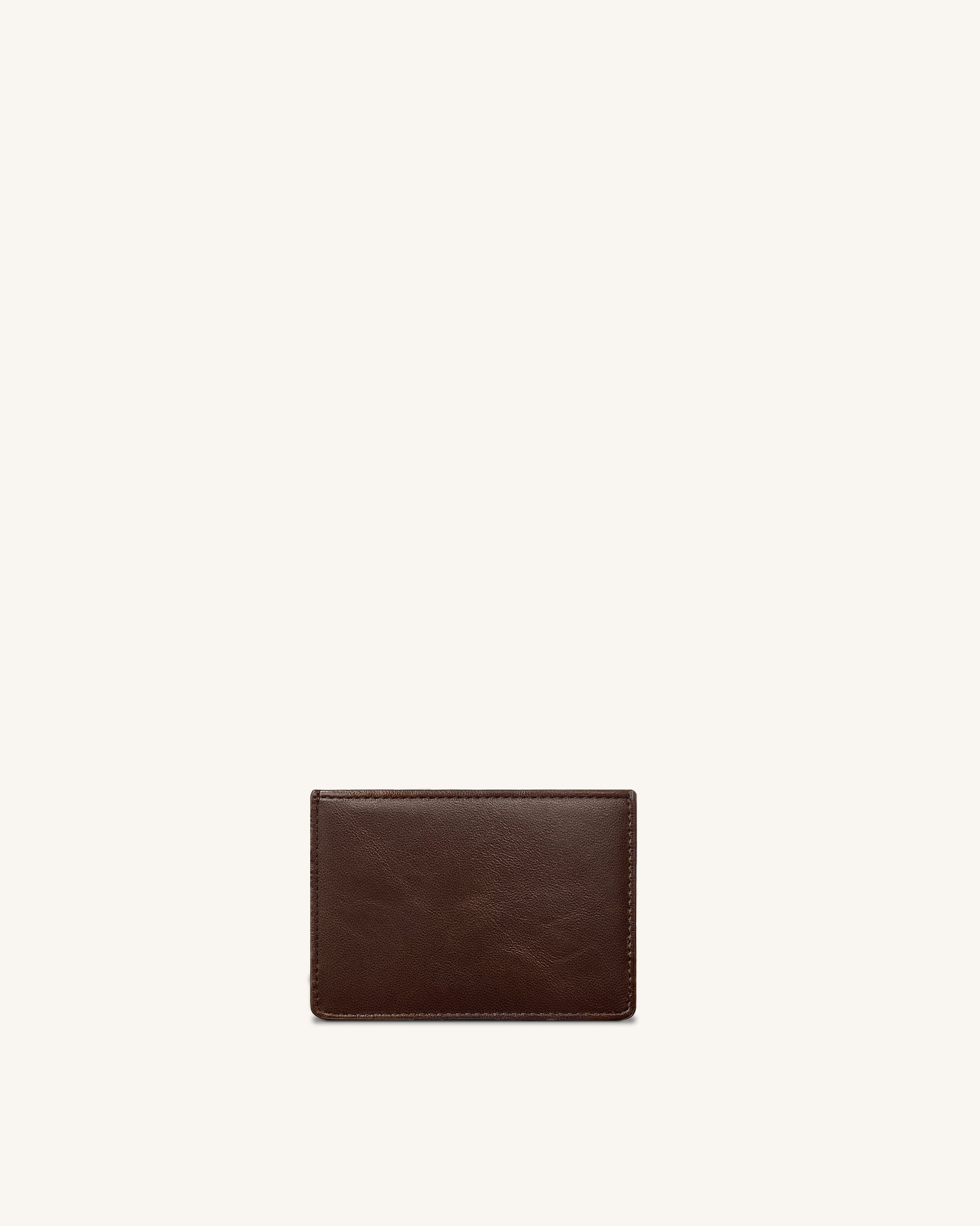 Maeve Porte-cartes avec emblème métallique Teckel - Chocolat – Image 2