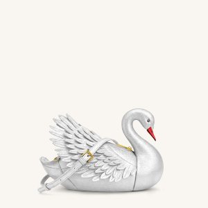 Alani Sac bandoulière en forme de cygne - Argenté